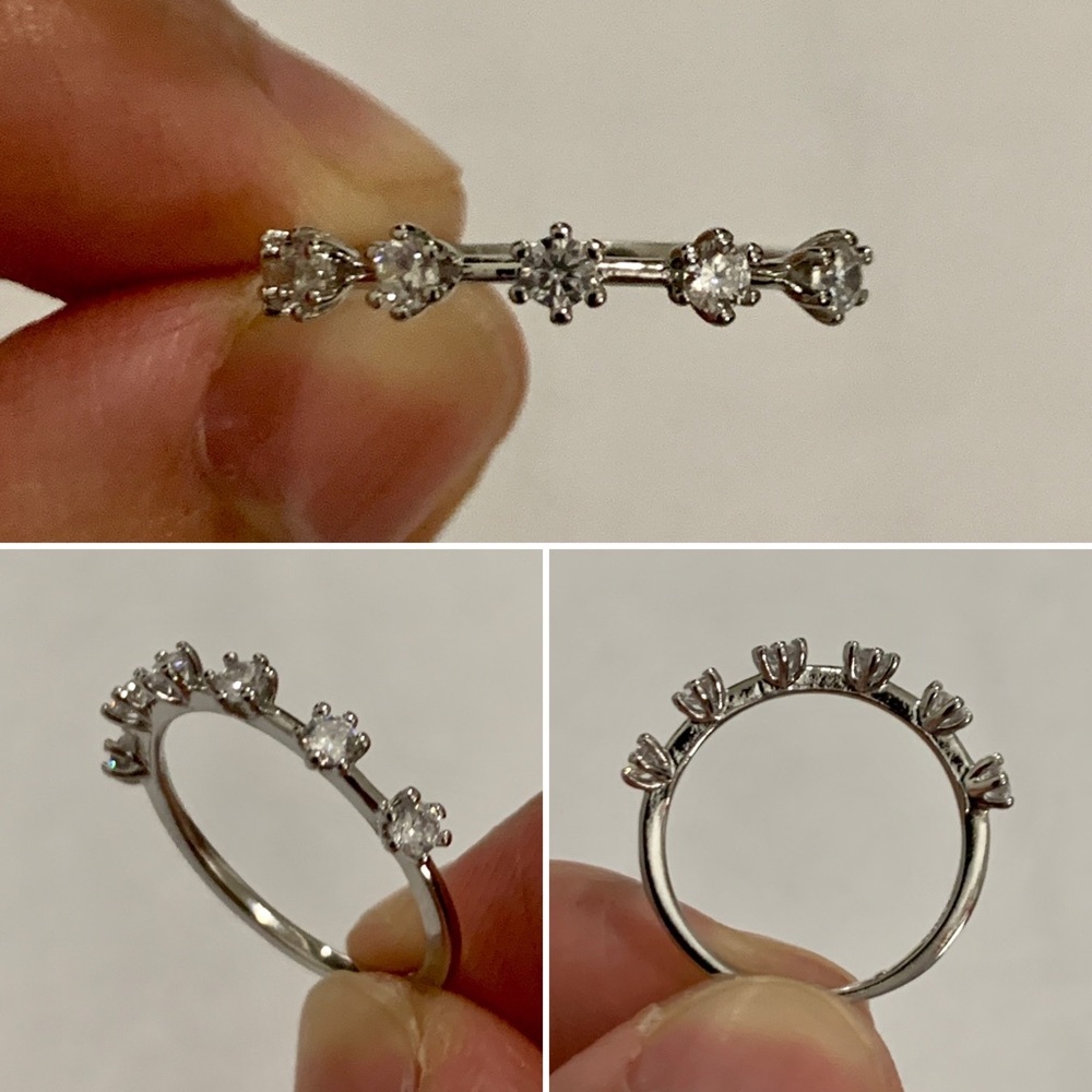 6 Stone 925 Ring Size 7